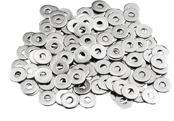 M4 Washers 100pcs M4 X 12mm Flat Penny Washers 304 Stainless Steel Large OD Flat Repair Washer Plain Round Chrome Washers for Screws & Bolts (M4 x 12mm) (M4 X12mm)