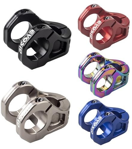 EVOSID Bike Stem 35mm Short MTB Handlebars Riser Ultra-Light CNC Aluminum Alloy 31.8 * 28.6mm for Mountain Bike Enduro Trail AM XC FR DH