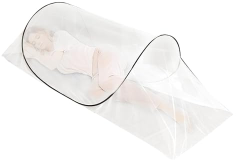 regolabile da 130 cm, ultra leggera, a rete M-osquito a rete fine, regolabile, baldacchino a rete espandibile, accogliente barriera contro gli insetti