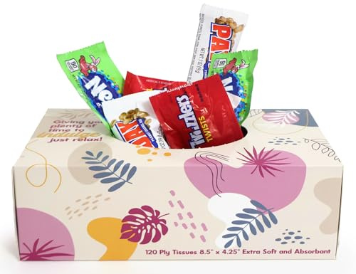 Tissue Box Filled With Candy Halloween Surprise Prank - Funny Toilet Prank for Men, Women, Coworkers - Novelty Present for Office, Birthdays, White Elephant, Christmas, Holidays & Parties