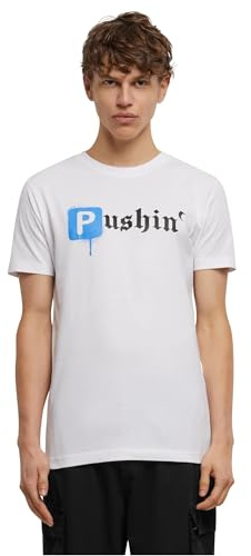 Mister Tee Camiseta Unisex Pushin P, Blanco, XS