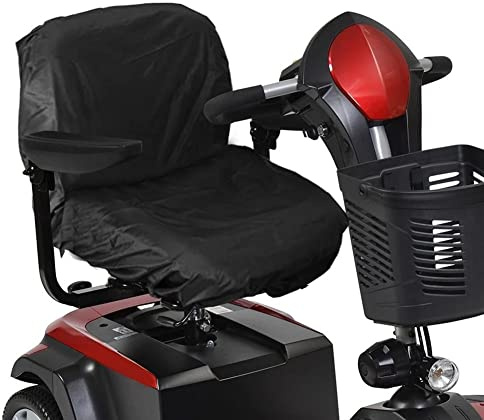 Harrington Marley UK SELLER Black Polyester Mobility Scooter Seat Cover Wheelchair Elasticated Back