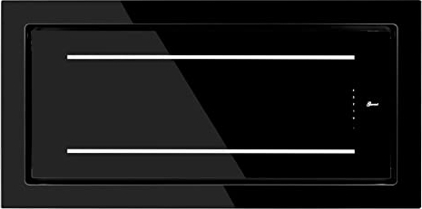 Gurari Deckenhaube GCH C 341 PRIME Dunstabzugshaube Decke 120 cm Schwarz Glas mit Fernbedienung | Saugstark 1000 m³ | LED Strip | Timer | Umluft/Abluft Abzugshaube