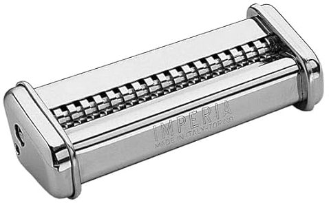 Crisalide® - Macchina Per Pasta Imperia, Macchina Classica, Made In Italy, Macchina Per Pasta Fresca In Acciaio. Manuale Con Manovella, Regolabile 6 Spessori, Acciaio Cromato (Simplex Trenette)