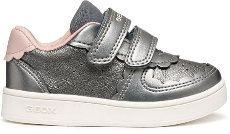 Geox Bébé Fille B Eclyper Girl Basket, Gris Lt Rose, 23 EU