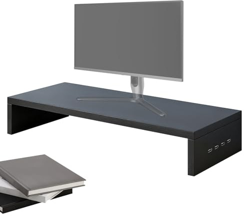 Ihdjasg Soporte Elevador Para Monitor - Con Soporte de Ventilación Organizador | Base Elevadora para Ordenador Portatil | para Estación de Trabajo Estudio Juego Accesorios Digitales Teclado Impresora