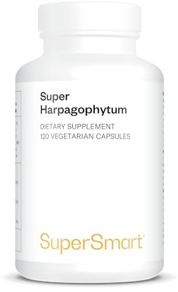 Supersmart - Super Harpagophytum 1000 mg Per Day (Devil’s Claw) - Standardized to 20% Harpagosides - May Help with Mild Back and Joint Discomfort | Non-GMO & Gluten Free - 120 Vegetarian Capsules