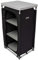 Andes Lightweight 3 Shelf Camping Cupboard, Folding Travel Storage Unit + Carry Bag, Black