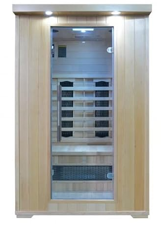Bagno Italia Sauna a Infrarossi da cm 120x120 2 posti con luci profumoterapia bluetooth radio I111