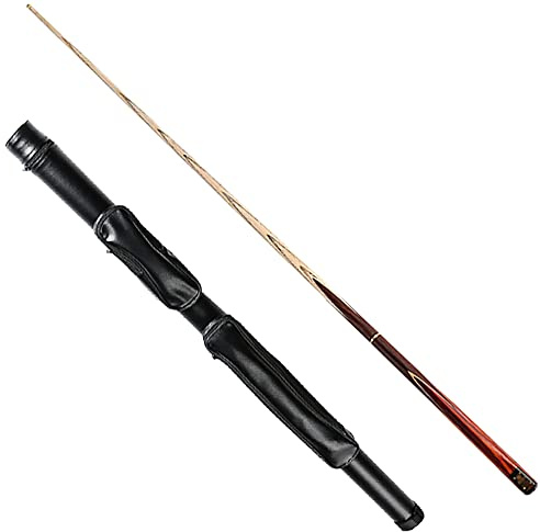 tqq Pool Queue de 57 in Y 19 Oz 3/4 con Consejos 10 Mm,Taco de Billar de Madera de Fresno,Mango Trasero de Madera Maciza sin Pintura, Estuche Suave/RíGido Opcional/B / 145c