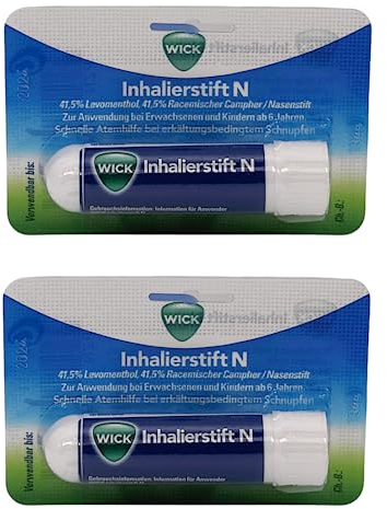 Wick Inhalierstift N I zur schnellen Abhilfe bei Schnupfen I 2x 1 Stift im Sparset I plus PharmaPerle giveaway