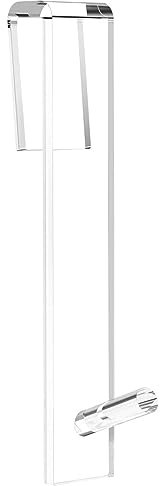 Ristyur Gancio per porta doccia in vetro, ganci per asciugamani per porta della doccia, ganci per porta del bagno, in acrilico, senza foratura, ganci trasparenti per asciugamani, robusti