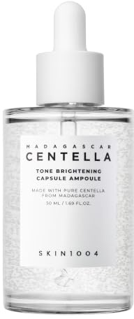 SKIN1004 Tone Brightening Capsule Ampoule – Corrector de Manchas Oscuras con Niacinamida 4% y Ácido Tranexámico 2% – Ampolla Iluminadora para Todo Tipo de Piel 50ml (50)