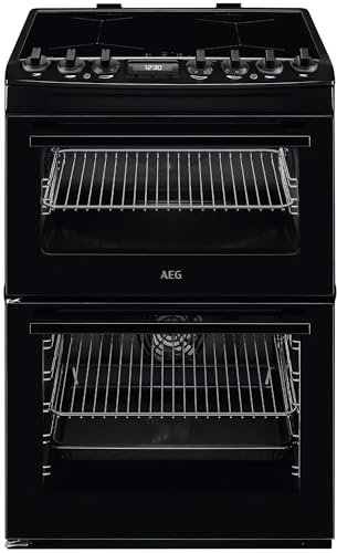 AEG CIX6540ACB SurroundCook 600mm Double Electric Cooker Induction Hob Black