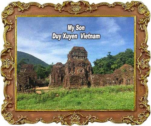 Imán para nevera con texto en inglés My Son Duy Xuyen, Vietnam, recuerdo de viaje