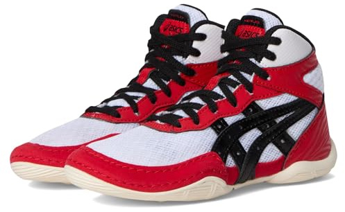 ASICS Kid's Matflex 7 Grade School Wrestling Shoes, 5, Classic RED/Black