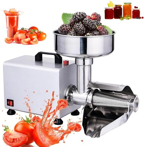 Spremipomod Colino elettrico commerciale e spremifrutta, macchina per macinazione alimentare da 450 W per una lavorazione efficiente di frutta e verdura