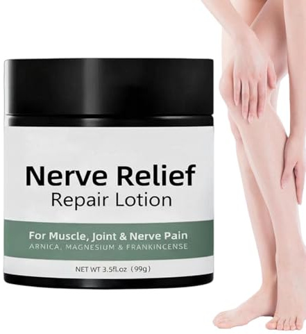 Lotion För Lindring Av Nervrelaterade Besvär 120 Milliliter Lugnande | Muskelkräm för Vuxna & Seniorer Daglig Återhämtning Hudvård
