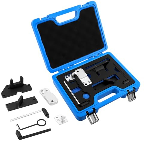 Strumento di regolazione del motore 1.2 PureTech, set di attrezzi per cinghia dentata compatibile con Citroen Peugeot Opel 1.2 GDI VTi VVT, 7 pezzi per albero a camme e strumento di bloccaggio per la