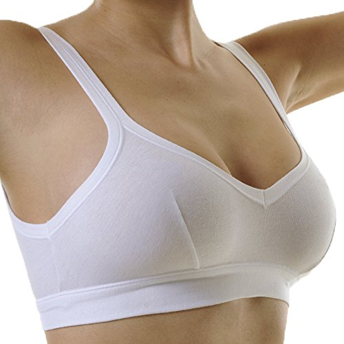 Cotonella, Brassiere in Morbido Cotone Bielastico - Comoda Brassiere dai Bordi Extracomfort - Art. GD065
