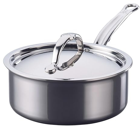 Hestan - NanoBond Collection - Stainless Steel Titanium Sauce Pan, Induction Cooktop Compatible, 2 Quart