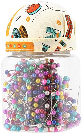 Flasche multicolor gerade pins perlen nadeln quilten pins stoff bedeckt pin kissen flasche nähen handwerk 500 stück