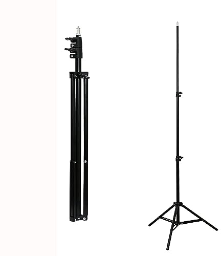 TronicXL 210cm Hohes Stativ Tripod für Kamera Licht Actioncam Webcam Ständer Halterung Tripod 1/4 hoch 2,1m Dreibein Studio