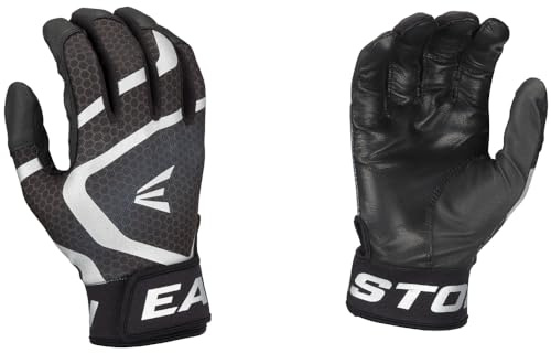 Easton | MAV GT Baseball Batting Gloves | Black/Black | Youth Medium