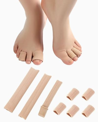 ZAMXHUG Protezione Dita Piedi - 3 PCS Tubo Proteggi Dita,Manicotti per Dita dei Piedi,Protezione Gel Dita,Separatori per Le Dita,Protezione per Calli e Vesciche,Cappucci di Protezione per Piedi