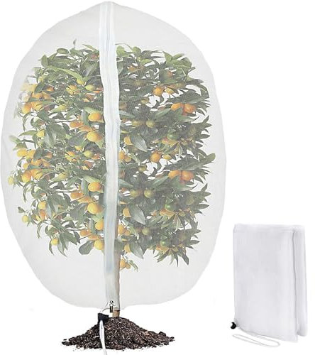 Garden Insect Mesh Netting with Zipper,120x180CM Ultra Fine Mosquito Bug Netting Bird Barrier, for Vegetables Plants Fruits Flowers Crops Greenhouse Raised Bed Protection