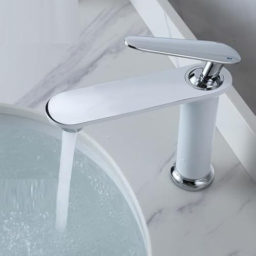 full copper bathroom toilet single hole hot and cold basin faucet washbasin undercounter basin black faucet, silver