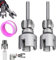 Dgayaeic Taraud PVC pour Perceuse | Kit Taraudage Tuyaux - Filières Intérieures/Extérieures 1/2 & 3/4 pour Tuyauterie Robinet Arrosage Jardin Bricolage Métal