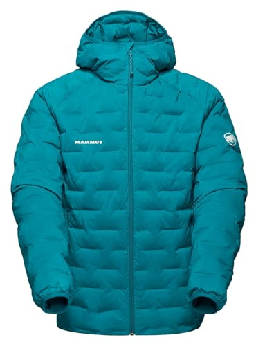 Mammut Men's Sender in Hooded Jacket Men's Hardshell Jacket (Pack of 1), deep teal, L