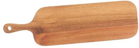 HEALEEP Tabla De Cortar De Madera Maciza Asa para Cortar Charcutería y Queso Casa como Bandeja para Servir Postres