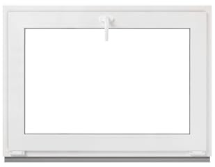 Framex källarfönster – tippfönster vit 65 x 40 cm 2 fack 32 mm (4/24/4) fönster plastfönster bredd x höjd (650 x 400 mm) funktion lutande fönster