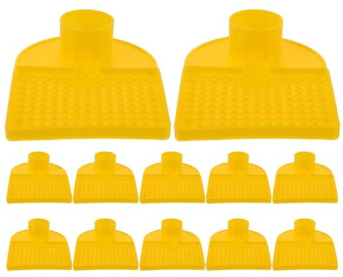 GANAZONO 12 Alimentadores para Colmena Superior Dispensador de Agua y Jarabe para Abejas Plástico Resistente Intemperie Antiahogamiento y Antirrobo Alimentador para Apicultura Exterior