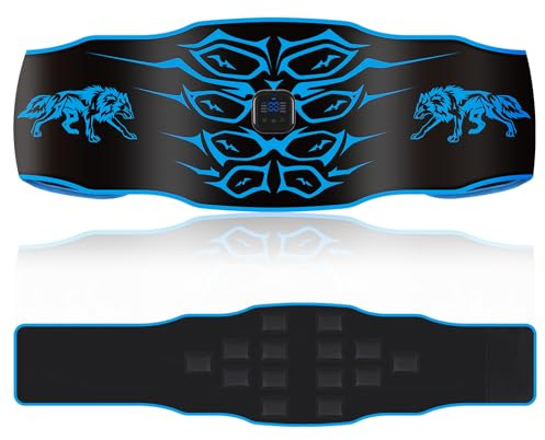 Stimulateur Musculaire Electrique – Ceinture Abdominale Electrostimulation lavable , 8 modes, 30 niveaux, appareil de fitness portable rechargeable, Convient pour la maison, le bureau , Homme Femme