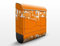 Design Briefkasten Abstraktes Ornament Orange - Briefkasten Orange 46 x 39cm