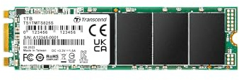 Transcend MTS825S 1TB SATA III 6Gb/s SSD, Read/Write up to 550/500 MB/s with 3D Nand Flash TS1TMTS825S