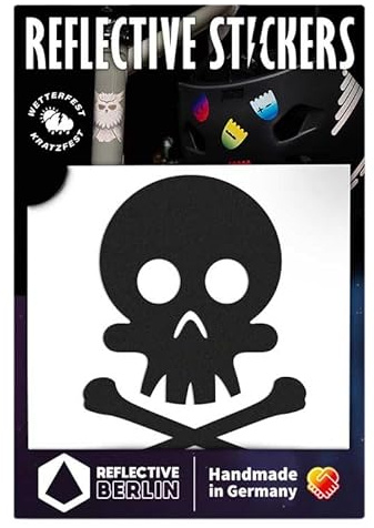 Reflective Berlin Decals Reflexaufkleber Toten Black Einheitsgröße