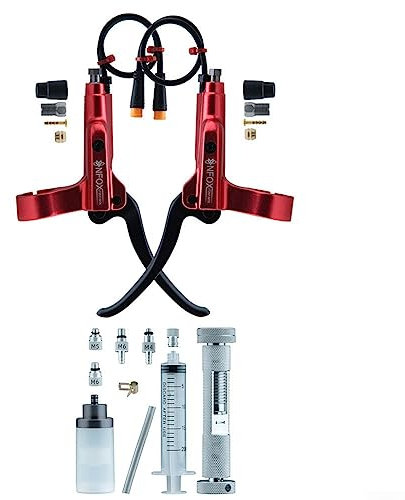 RANRAO Fahrrad-Bremshebel, Elektrofahrrad-Bremsgriff, 3-polig, Aluminiumlegierung, Fahrradbremsen, Hebel für E-Bike, für Bafang, Hall, Motor, hydraulische Bremse