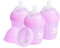 Herobility Lot de 3 biberons anti-coliques, 140 ml, violet