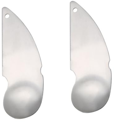 Cabilock Ensemble Doutils Éplucheur Pelle Coupe-kiwis En Acier Inoxydable 2 Pièces