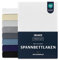 Dreamzie Premium Spannbettlaken 80x160 cm, Spannbetttuch für Dicke Matratzen bis zu 12 cm, Bettlaken 100% Jersey Baumwolle, 150 g/m², Oeko-TEX Zertifiziert - Weiß