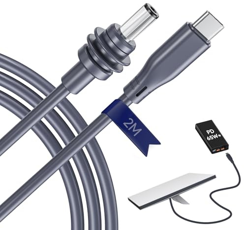 EDUP Starlink Mini USB C auf DC Stromkabel, 2M/6.5FT PD100W Eingang USB Typ C auf DC Hohlstecker Kabel für Starlink Mini, Wasserdichtes Cable 18AWG (2M)