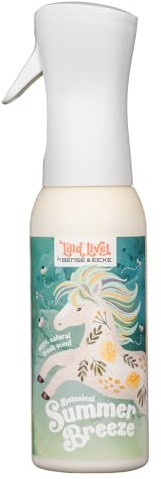 Lilla Livet by Bense&Eicke Botanical Summer Breeze Déodorant naturel pour cheval Noix de coco citron, menthe, lavande, thym et romarin Sans taches Pour peaux sensibles 500 ml