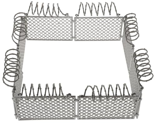 BESPORTBLE Vallas Decorativas Realistas para Maquetas y Jardines Miniatura Accesorios Flexibles DIY para Cercados Detallados y Construcción de Casas Miniatura Color Gris