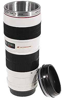 MUG Bouteille Isotherme Type Objectif Canon 70 200 Tasse Pot à Crayon Appareil Photo - ADAPTOUT Marque FRANÇAISE …
