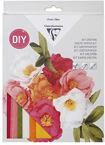 Clairefontaine 97705C Bastelset Krepppapier 1 Set, Blumenstrauß