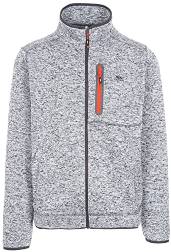 Bingham Men's Insulated Knitted Marl Heavyweight Fleece - GREY MARL S